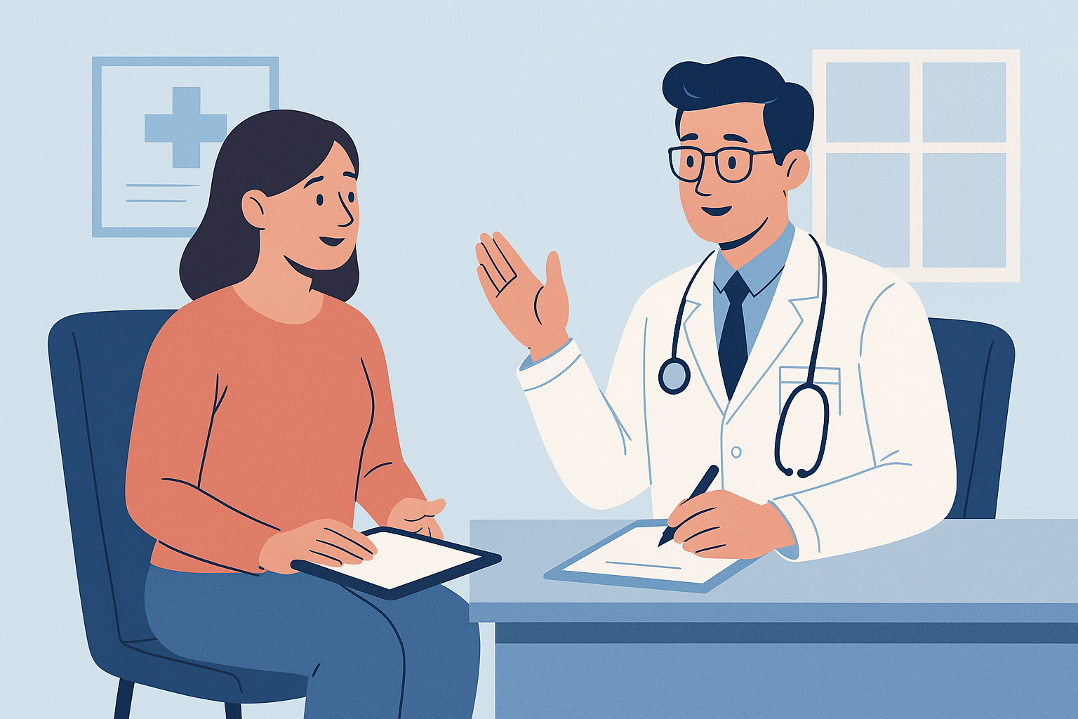 Medical Consultation Illustration